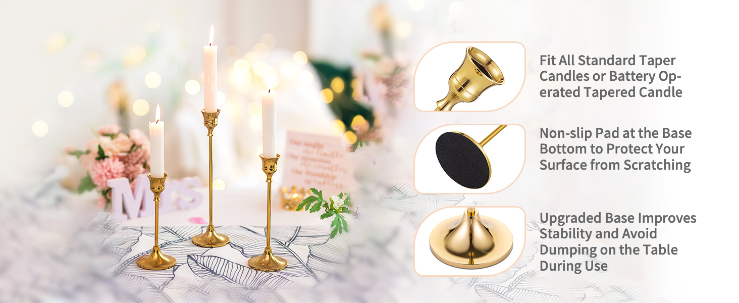 tall candlestick holders