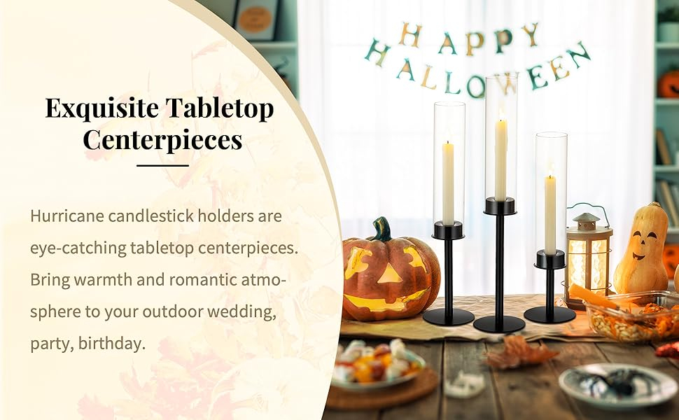 hurricane candle holder for taper candles