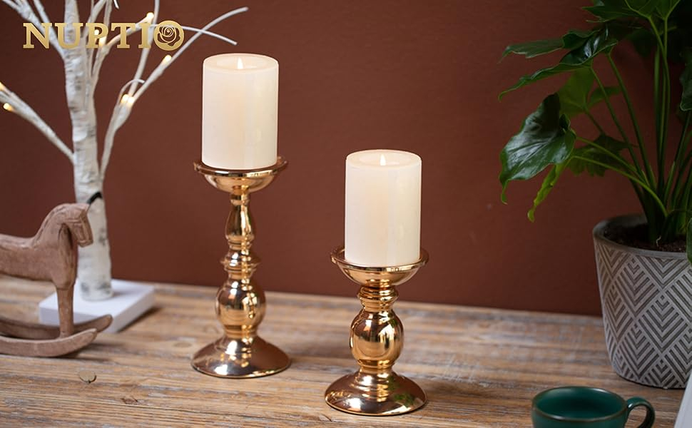 gold candle holder for wedding centerpiece