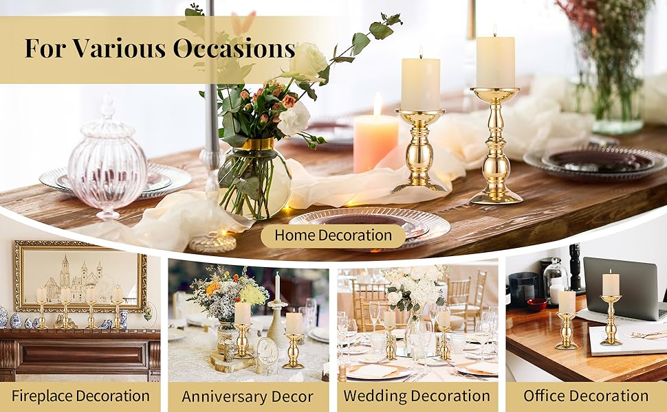 gold candle stick holder