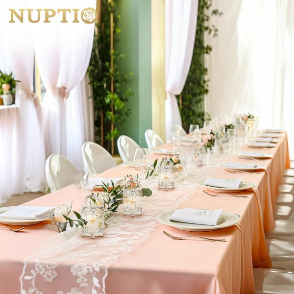 NUPTIO Decorative Candle Lanterns White: 3 Pcs Distressed White Metal Bird Cage Indoors Lantern Centerpiece Assorted Rustic Birdcage Pillar Candle Holders for Home Living Room Porch Office Decoration - Image 27