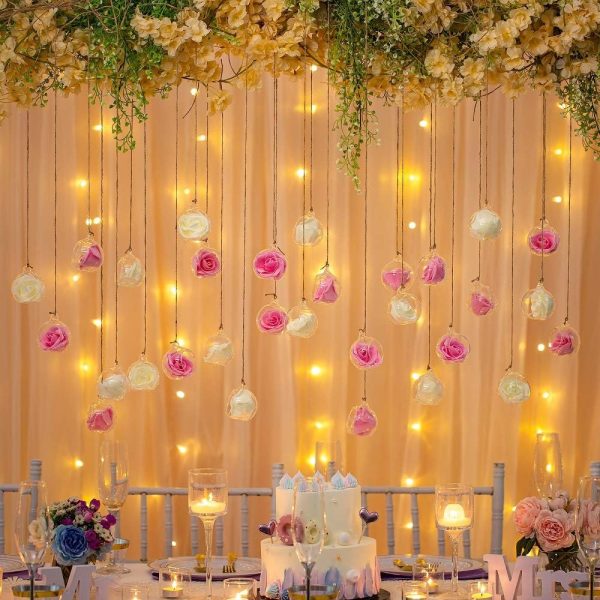 12 Pcs 3.15"/ 8cm Hanging Glass Tealight Holder Globe Plant Terrariums Glass Orbs Air Plants Tea Light Candle Holders Home Decor Indoor Outdoor Garden DIY Gifts (9 Pcs + 3 Pcs) - Image 27