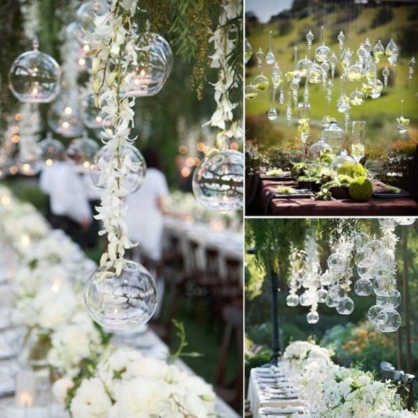 12 Pcs 3.15"/ 8cm Hanging Glass Tealight Holder Globe Plant Terrariums Glass Orbs Air Plants Tea Light Candle Holders Home Decor Indoor Outdoor Garden DIY Gifts (9 Pcs + 3 Pcs) - Image 34